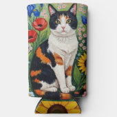 Calico Cat and Folk Art Sunflowers (Voorkant)
