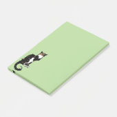 Calico Cat Art "Le Chat Noir" Calicos Parodie Katt Post-it® Notes (Schuin)