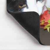 Calico Cat Autumn Fall verlaat Mousepad Muismat (Hoek)