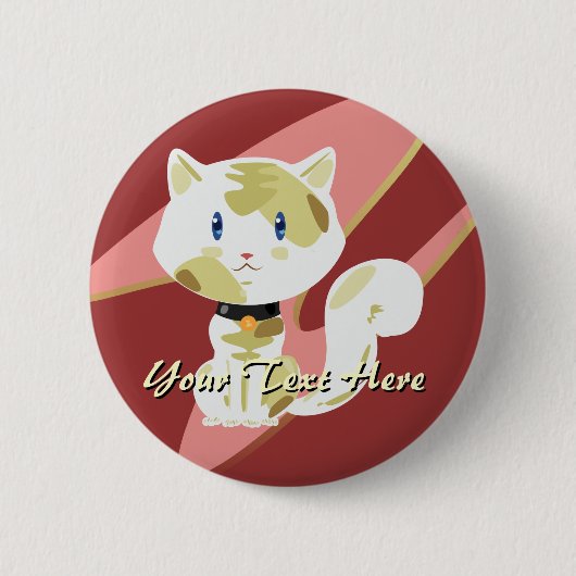 Calico Cat Button (Voorkant)