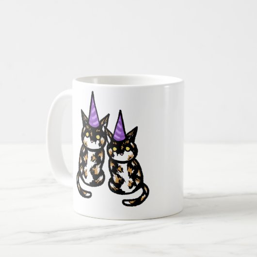 Calico Cat Celebration Mug (Devant gauche)