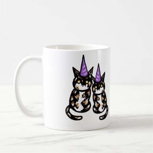 Calico Cat Celebration Mug (Gauche)