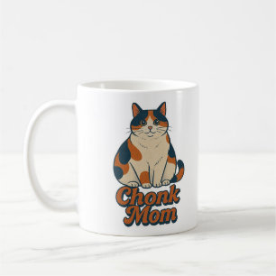 Calico Cat Chonk Mom Koffiemok
