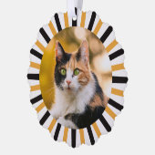 Calico Cat Christmas Ornament Kaart (Links)