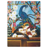 Calico Cat Dragon Red Klembord (Achterkant)