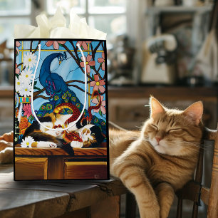 Calico Cat Dragon Red Medium Cadeauzakje