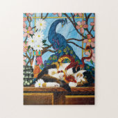 Calico Cat en Dragon Legpuzzel (Verticaal)