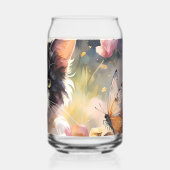 Calico Cat et Papillons dans le jardin de printemp (Verso)