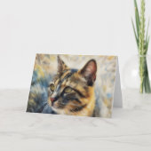  Calico Cat Face Art Note Kaart (Voorkant)