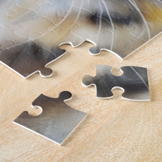 Calico Cat Face Art Puzzel Legpuzzel (Zijkant)