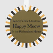 Calico Cat First Christmas Ornament (achterkant)
