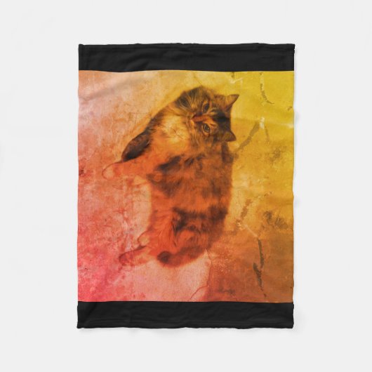 Calico Cat Fleece Blanket (Voorkant)