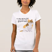 Calico Cat Gingham Dog Spoof T-shirt (Voorkant)