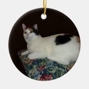 Calico Cat Keramisch Ornament