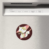 Calico Cat Magnet Magneet (Insitu (Vaatwasser))