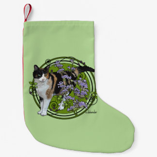 Calico Cat met Nepeta Kleine Kerstsok
