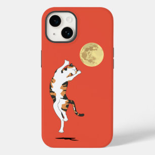 Calico Cat Moon Dancing Hoesje-Mate iPhone Case