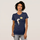 Calico Cat Moon Dancing T-shirt (Voorkant volledig)