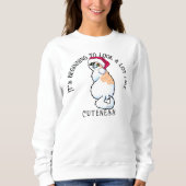 Calico Cat Noël KiniArt Sweatshirt (Devant)