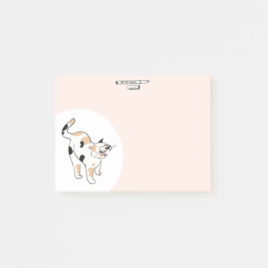 Calico Cat Post-it® Notes (Voorkant)
