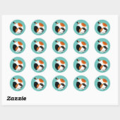 Calico Cat Ronde Sticker (Vel)