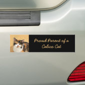 Calico Cat-schildering - Kute Original Cat Art Bumpersticker (Op auto)