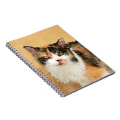 Calico Cat-schildering - Kute Original Cat Art Notitieboek (Rechterzijde)