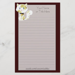 Calico Cat Stationery Briefpapier