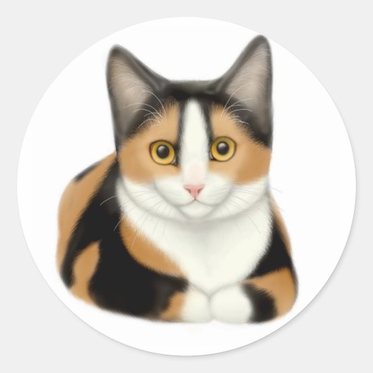 Calico Cat Sticker (Voorkant)