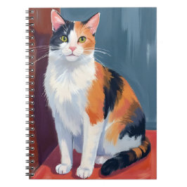 Calico Cat | Watercolor Pretty Kitten Cat Pet Notitieboek