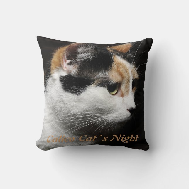 Calico Cat's Night Pillow Kussen (Voorkant)
