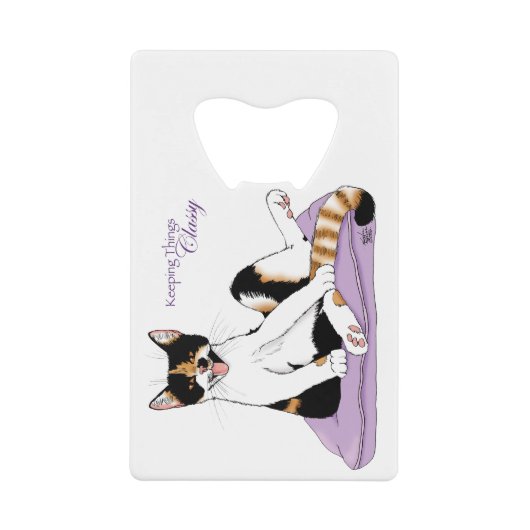 Calico Chat Classique Funny Chat Violet (Devant)