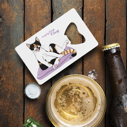 Calico Chat Classique Funny Chat Violet