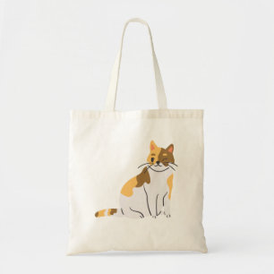Calico Essential, Calico Portrait, Cute Calico Cat Tote Bag