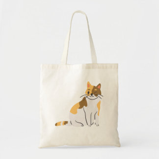 Calico Essential, Calico Portrait, Cute Calico Cat Tote Bag