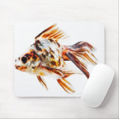 Calico Fantail Comet goudvis Muismat (Met muis)