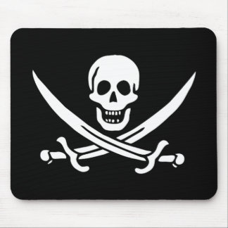 Calico Jack op Black Muismat