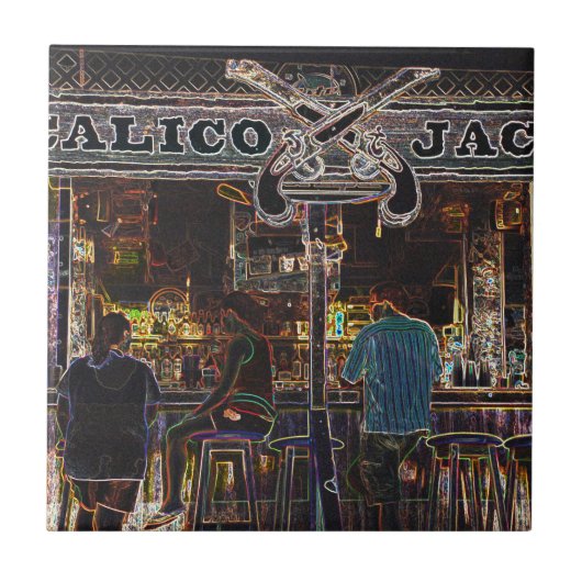 Calico Jacks Grand Cayman Tegeltje (Voorkant)