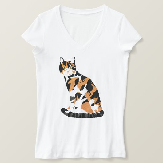 Calico-kat T-shirt (Design voorkant)