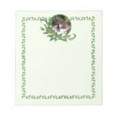 Calico Kitten Garden Bloc-notes vert (Devant)