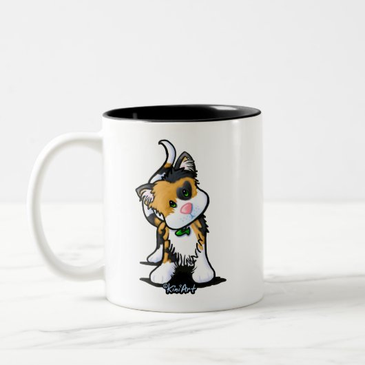 Calico Kitten KiniArt Mug (Gauche)