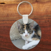 Calico Kitten Sleutelhanger (Voorkant)