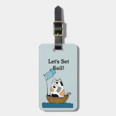 Calico Pirate Cat Bagagelabel (Voorkant verticaal)