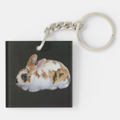Calico Rabbit Sleutelhanger (Achterkant)