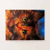 CALICO TORTIE CHAT JIGSAW PUZZLE (Horizontal)
