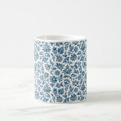 Calico victorien 2, Mug de café bleu (Centre)