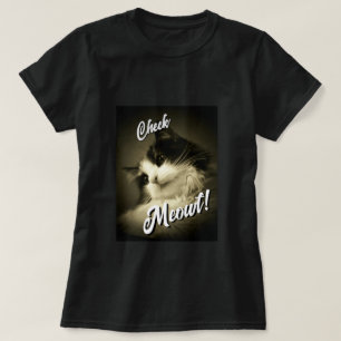 Calico zegt: Check Meowt T-shirt