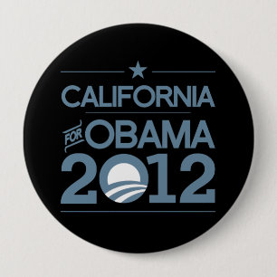 CALIFONIË VOOR OBAMA 2012.png Ronde Button 4,0 Cm