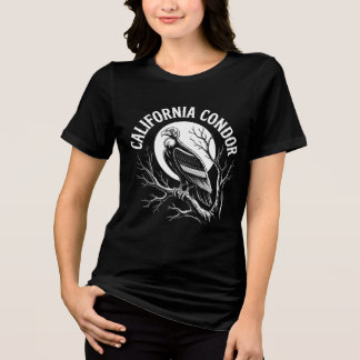 Califorische condor voor mannen en vrouwen Tri-Blend shirt