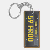 California 1963 License Bord Sleutelhanger (Voorkant Links)